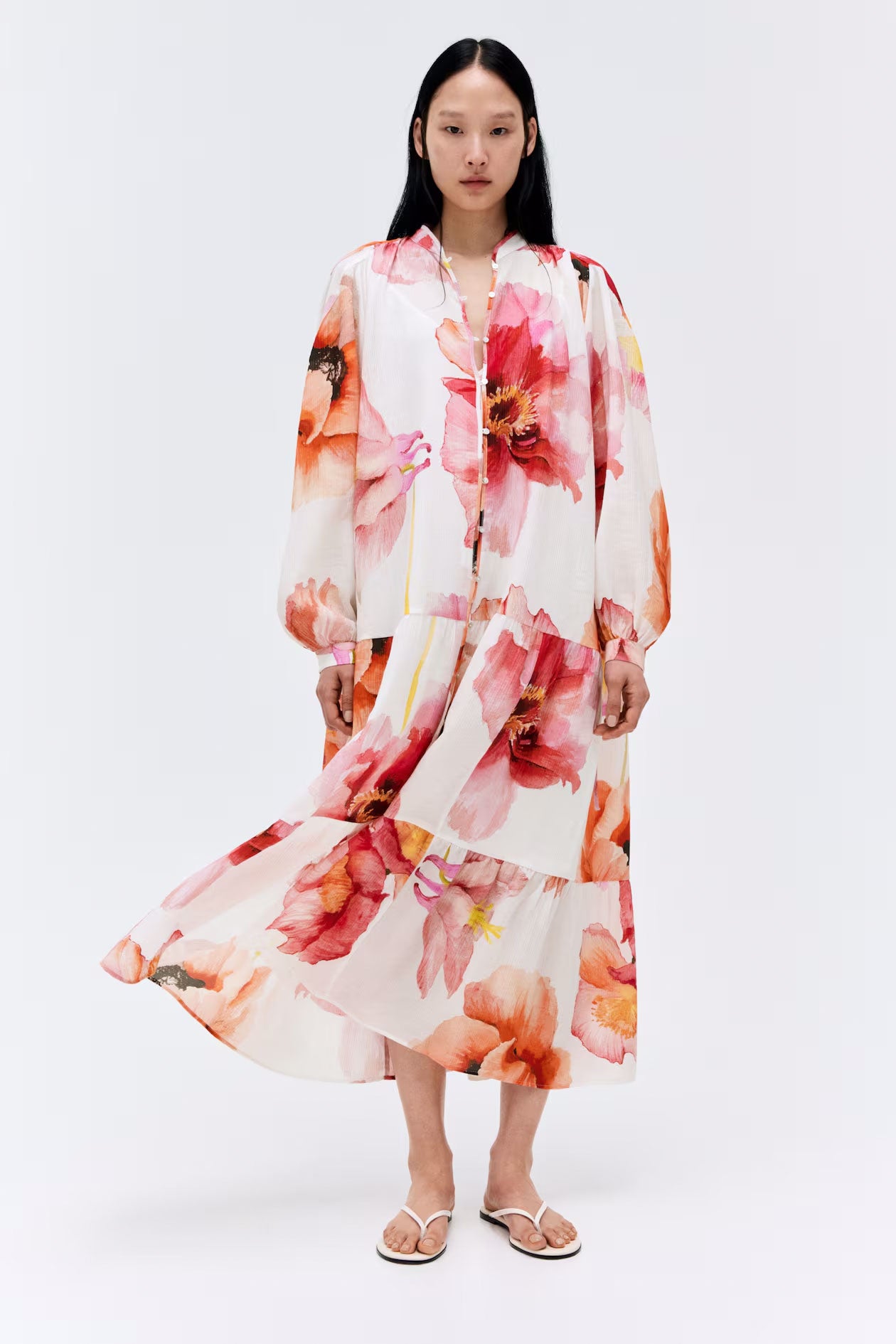Oversized Crinkled Skirt