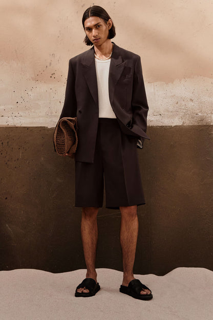 Relaxed Fit Double-Breasted Blazer