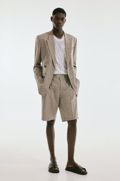 Relaxed Fit Double-Breasted Blazer