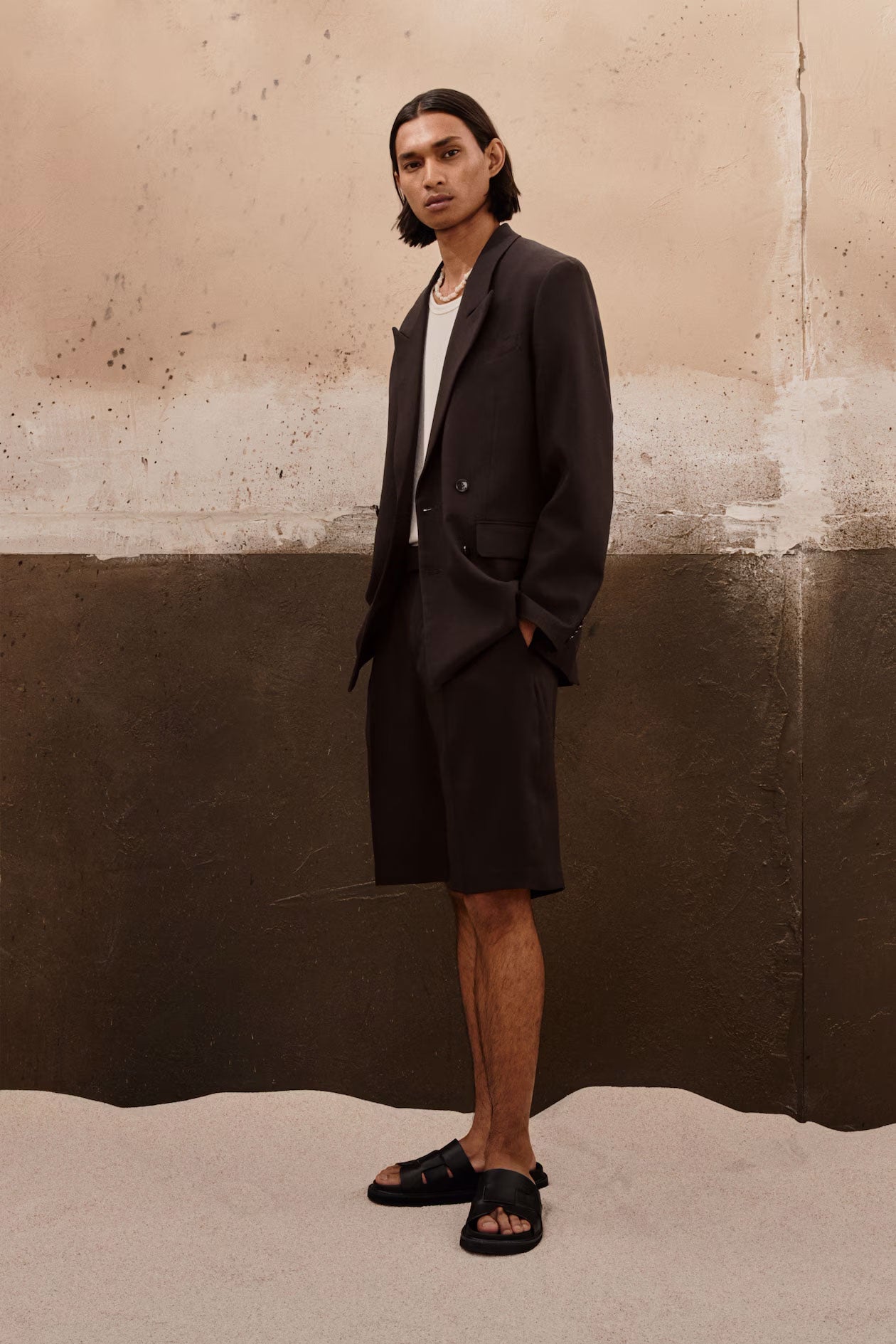 Relaxed Fit Double-Breasted Blazer