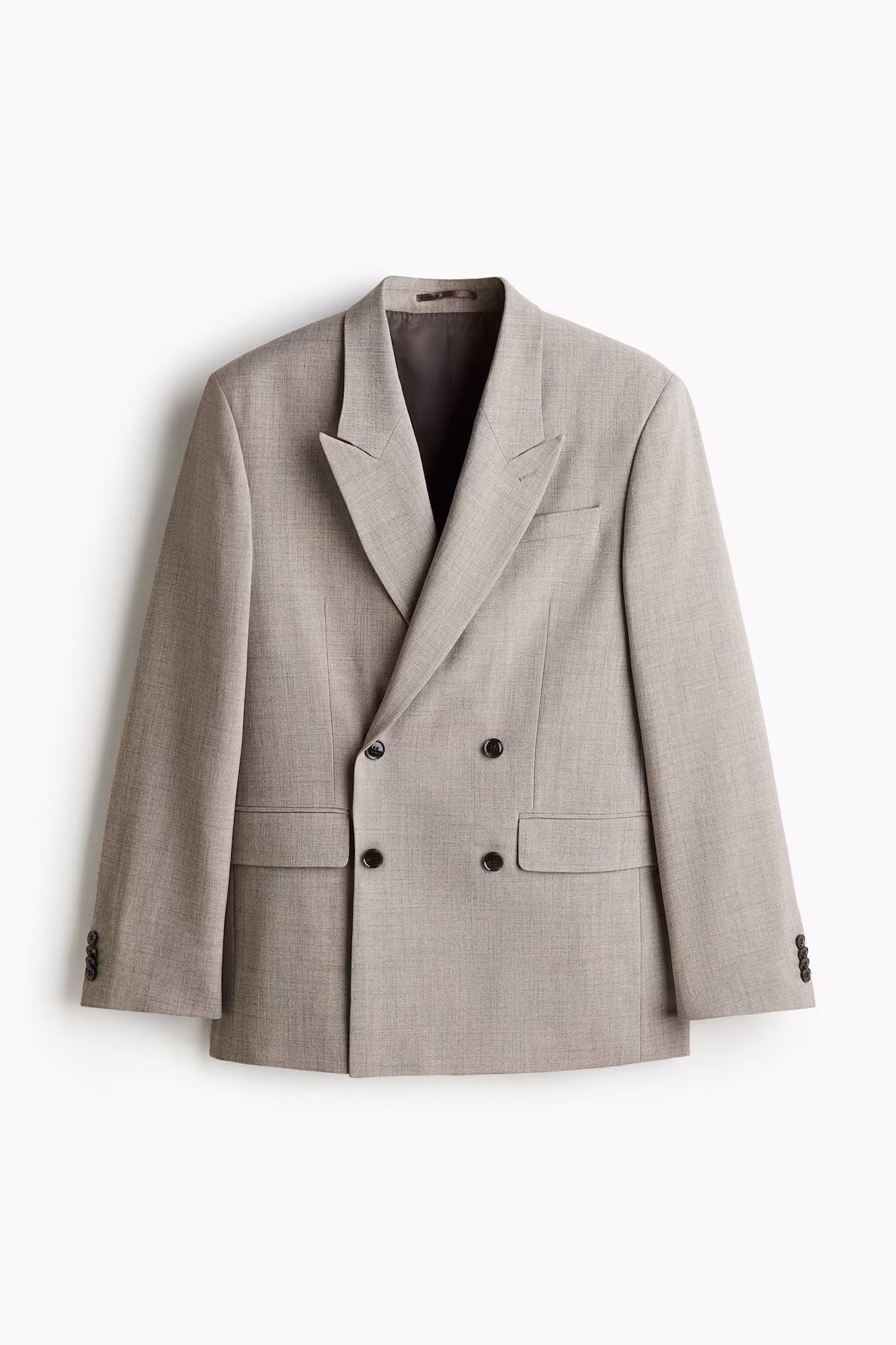 Relaxed Fit Double-Breasted Blazer
