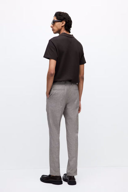 Modern Slim Fit Suit Trousers