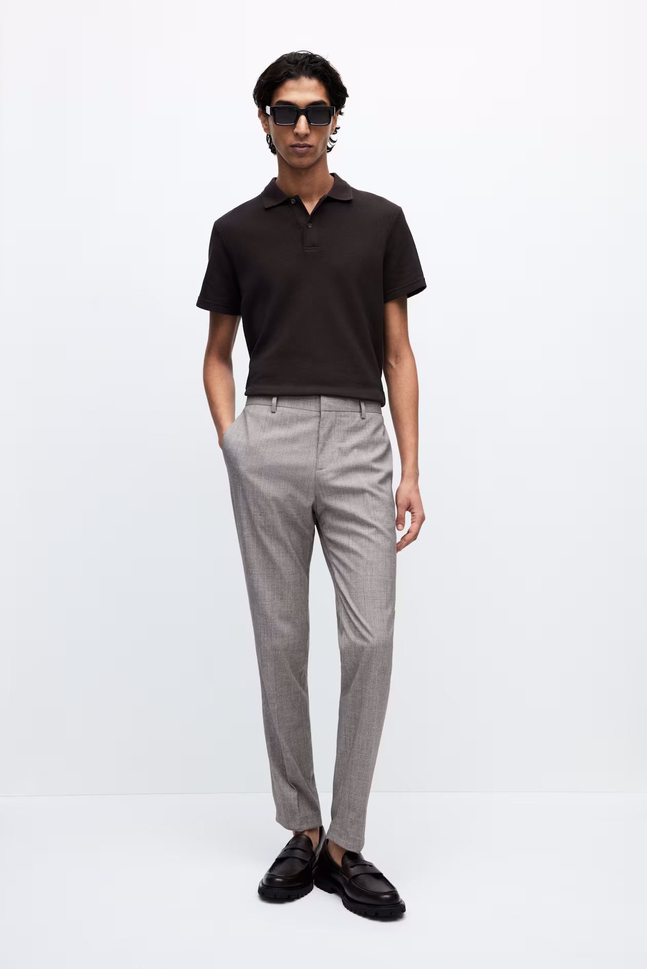 Modern Slim Fit Suit Trousers
