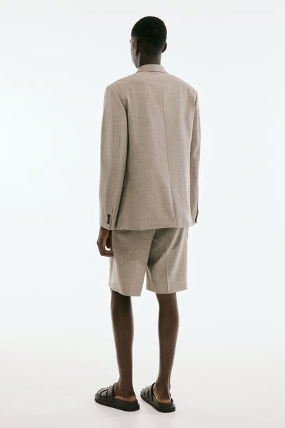 Relaxed Fit Double-Breasted Blazer