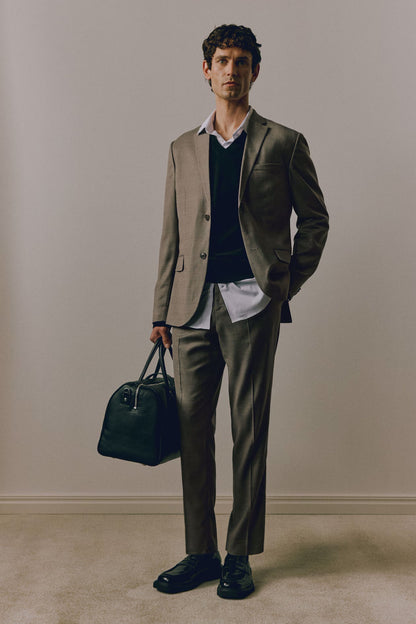 Modern Slim Fit Suit Trousers